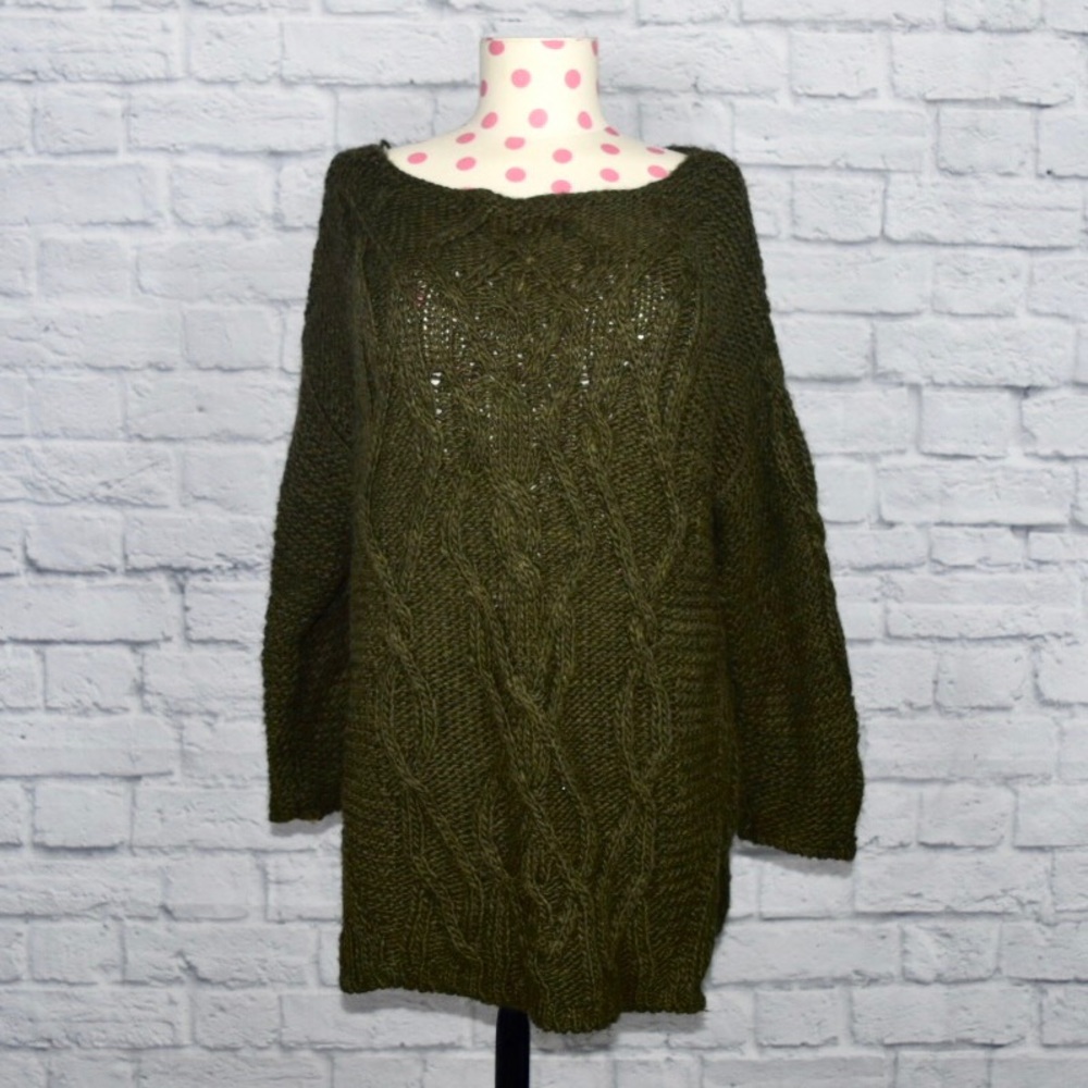 Olive Green Zara Knit Sweater